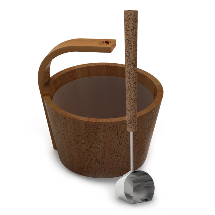 Set de sauna SAWO - Más vapor, premium, cedro 4 l