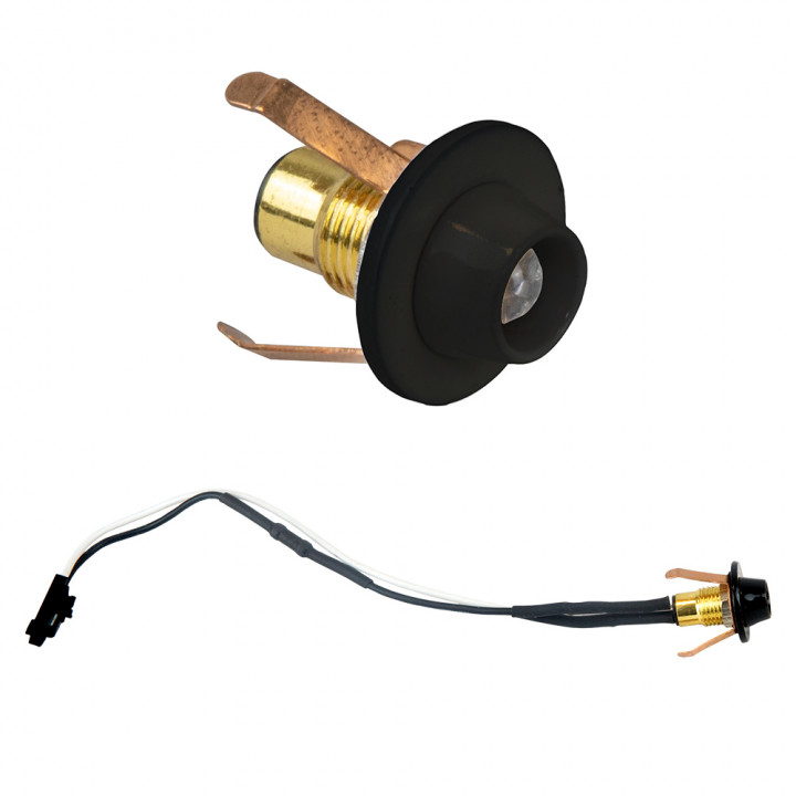 Luz LED adicional para sauna LedLite, color negro.