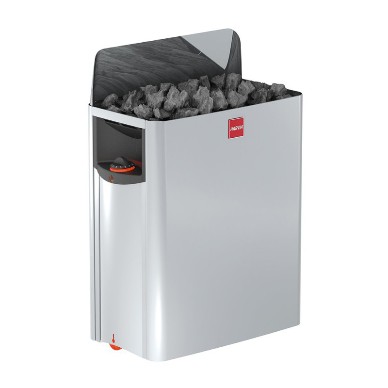 Calentador de sauna eléctrico - HARVIA The Wall SW45 4,5 kW con panel de control