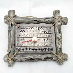 Termómetro de sauna de cerámica - en forma de ramita  Termómetro de sauna de cerámica - en forma de ramita
