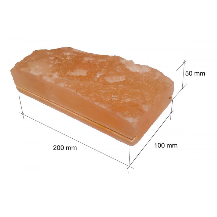Ladrillos de sal del Himalaya triturados con muesca de 200x100x50 mm