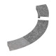 Brida de empotramiento - para calentador de esquina de torre SAWOTEC, Soapstone, TH6