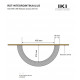 Brida de empotramiento W645 - para calentador de pared IKI