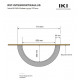 Brida de empotramiento W710 - para calentador de pared IKI