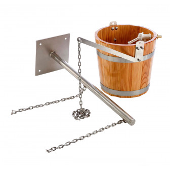 Cubo de ducha de agua fría con soporte - SAUFLEX