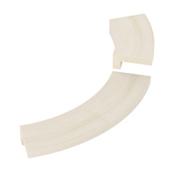 Brida de empotrar - para calefactor de esquina de torre SAWOTEC, madera  Brida de empotrar - para calefactor de esquina de torre SAWOTEC, madera