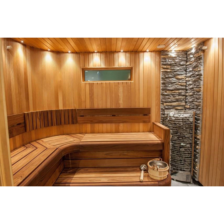 Elemento inferior del banco de sauna, Pino tratado térmicamente