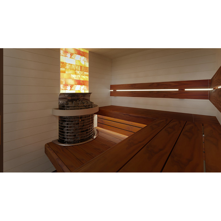 Elemento inferior del banco de sauna, Pino tratado térmicamente