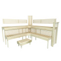 Banco de sauna modular PREMIUM, Aspen - 1