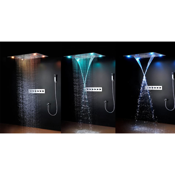 Ducha de lluvia Steamtec Tolo, 600x800 mm