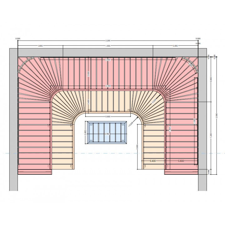 Banco de sauna modular PROFESIONAL, 3200x2090mm