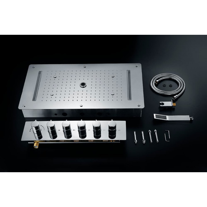 Ducha de lluvia Steamtec Tolo, 380x700 mm