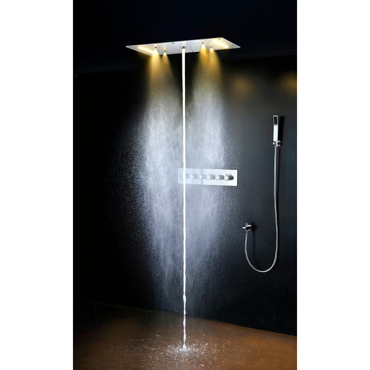 Ducha de lluvia Steamtec Tolo, 380x700 mm