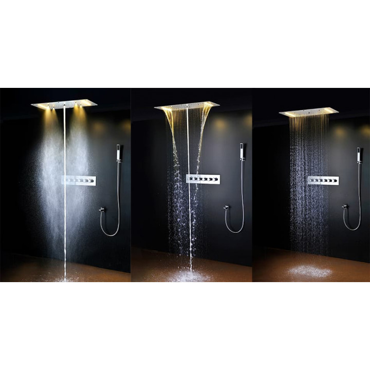 Ducha de lluvia Steamtec Tolo, 380x700 mm