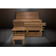 Banco de sauna modular ERGONOMIC, Álamo temblón térmico