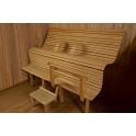 Banco de sauna modular ERGONOMIC, Álamo temblón térmico - 2