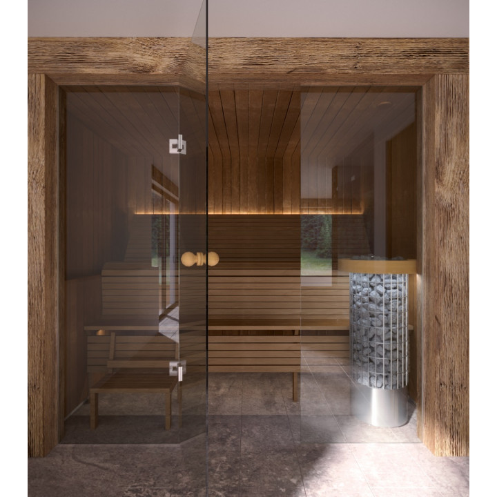 Banco de sauna modular ERGONOMIC, Álamo temblón térmico