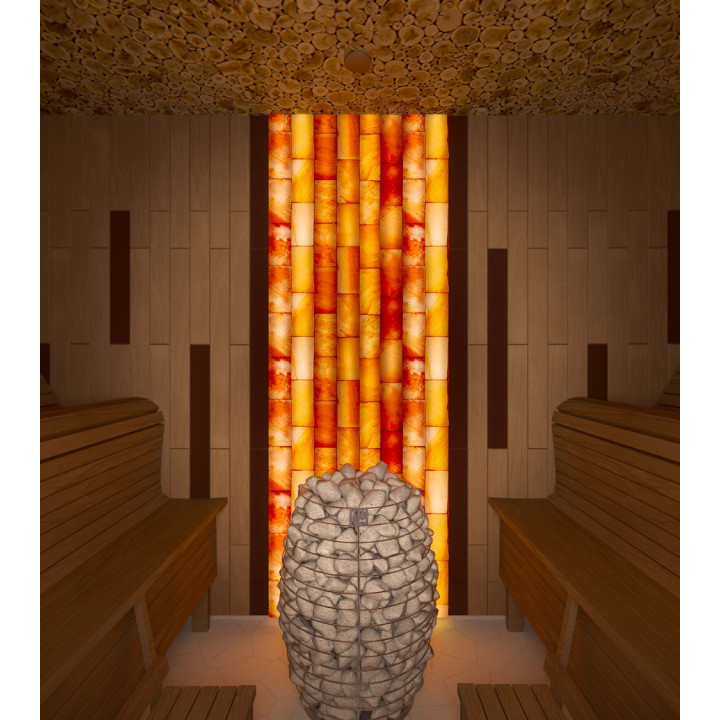 Banco de sauna modular ERGONOMIC, Álamo temblón térmico