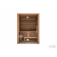 Cabina de sauna Auroom 150x150x205cm, con cristal