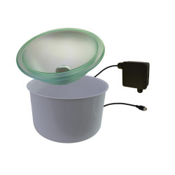 Recipiente iluminado con LED CARIITTI con válvula de salida de agua de 5 l  Recipiente iluminado con LED CARIITTI con válvula de salida de agua de 5 l