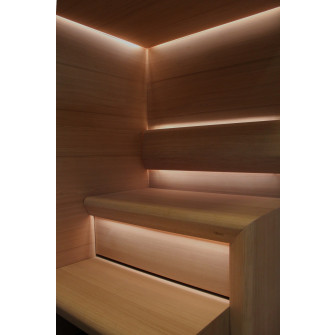CARIITTI Sauna Linear Glass - Fibra óptica