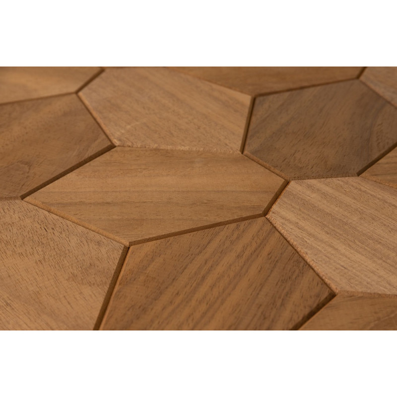 Panel decorativo de madera HEXACON, Thermo-abachi