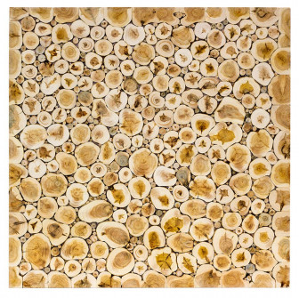 Panel delgado de madera de enebro, 500 × 500 mm