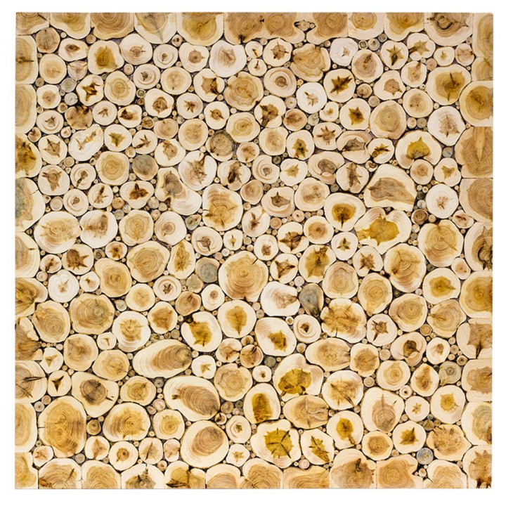 Panel delgado de madera de enebro, 500 × 500 mm