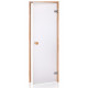 Puertas de sauna de cristal AD STANDART, cristal mate, 80 x 200 mm, madera de aliso, transparente mate.