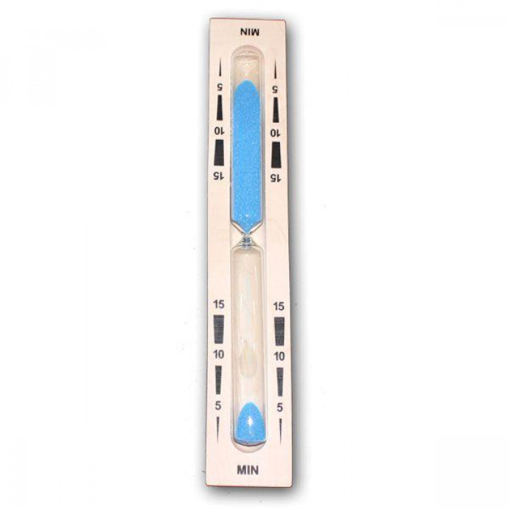 Reloj de arena para sauna - 15 min, azul