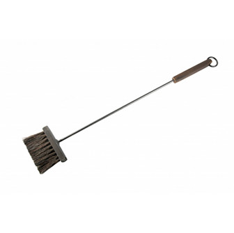 Cepillo para chimenea con mango de madera