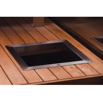 Brida de empotrar HUUM para calentadores de sauna CLIFF/STEEL