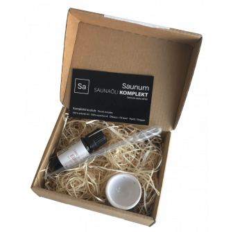 Set SAUNUM con aceite esencial