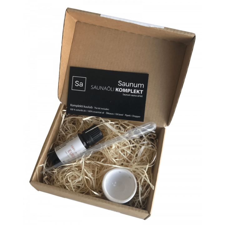 Set SAUNUM con aceite esencial de uva