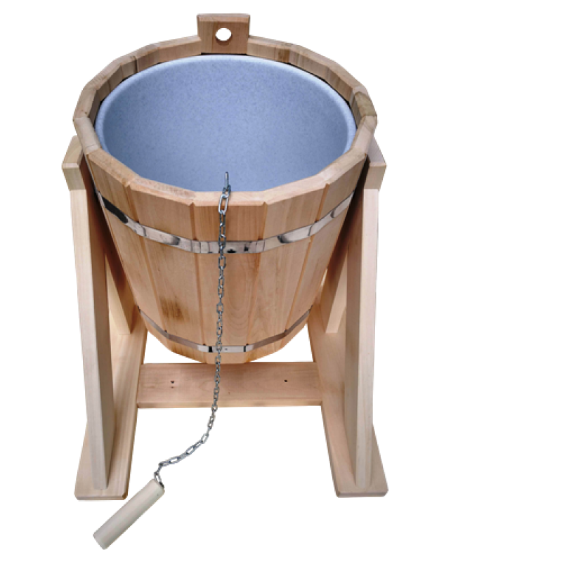 Cubo de ducha con inserto de plástico, 10 l