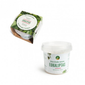 Sal marina con aceite esencial de eucalipto
