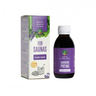 Mezcla de extractos vegetales para saunas con aceites esenciales de lavanda y melisa, 150 ml