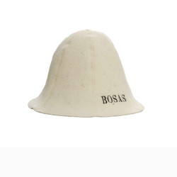 Gorro de sauna BOSAS, color blanco