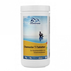 Cloro de disolución lenta CHEMOCLOR T-Tabletas 20 g, 1 kg  Cloro de disolución lenta CHEMOCLOR T-Tabletas 20 g, 1 kg