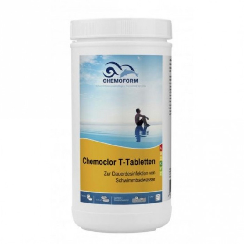 Cloro de disolución lenta CHEMOCLOR T-Tabletas 20 g, 1 kg