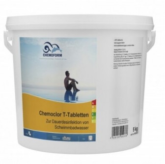 Comprimidos CHEMOCLOR T de cloro de disolución lenta 20 g, 5 kg