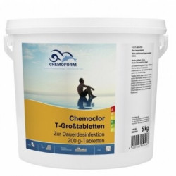 Cloro de disolución lenta CHEMOCLOR T-Tabletas 200 g, 5 kg