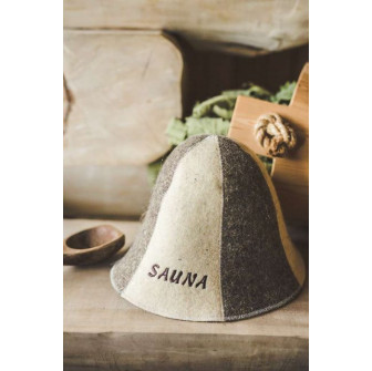 Gorro de sauna - SAUNA, a rayas