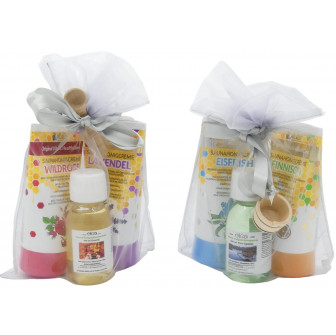 Set de regalo. Miel y aceite de sauna