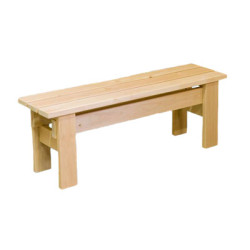 Banco de sauna, aliso, L 