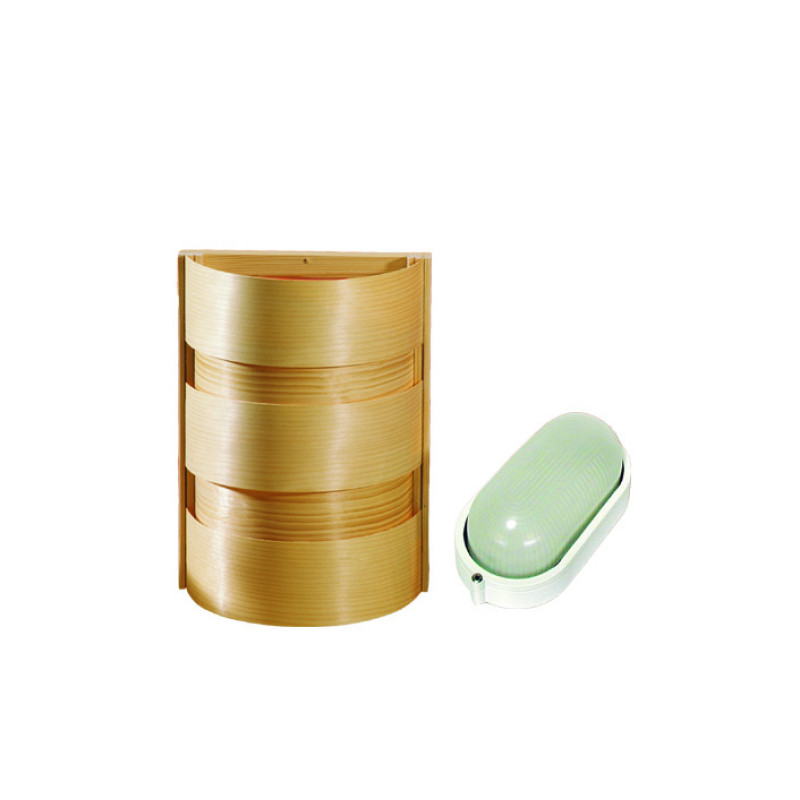 Juego de lámpara y pantalla EOS para sauna