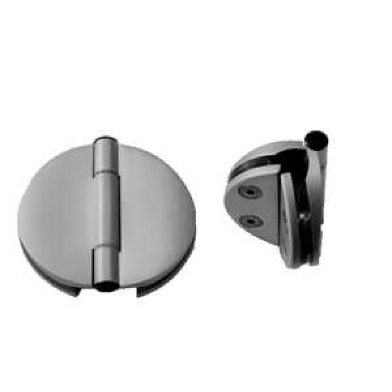 Bisagra de puerta de doble lado para puertas de vidrio de 6 - 8 mm.