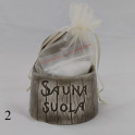 Recipiente cerámico para sal para sauna - oscuro 120 - 2