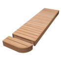 Elemento de banco de extremo para bancos de sauna modulares, Aliso - 4