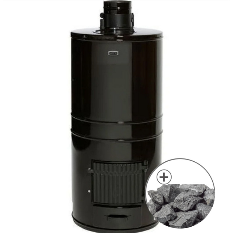 Estufa de leña para sauna - AITO AK-57 con piedras tradicionales